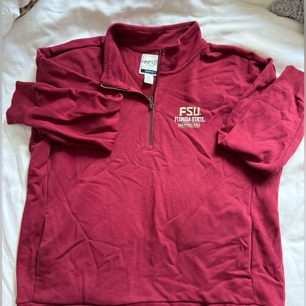 GEAR for sports- Big Cotton Florida State quarter zip